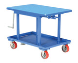Vestil Steel High Profile Post Table - 24 In. x 36 In. 2000 lb - Blue