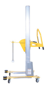 Vestil Aluminum Quick Lift DC Powered Pallet Stretch Wrap Machine - 88 In. Maximum Wrap Length - Yellow