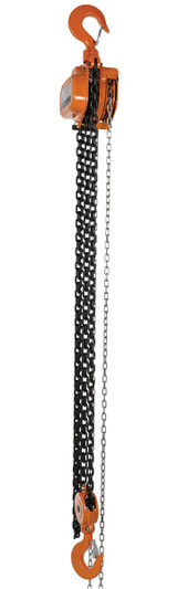 Vestil Professional Hand Chain Hoist - 10 Ft. Lift Height 10,000 lb - Orange