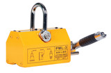 Vestil Steel and Neodymium Magnetic Lifter - 8 In. x 8-11/16 In. x 6-13/16 In. 600 lb - Yellow