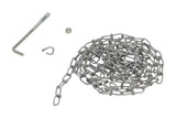 Vestil Carbon Steel Double Loop Coil Chain with Hanger - 15 Ft. Length - Gray