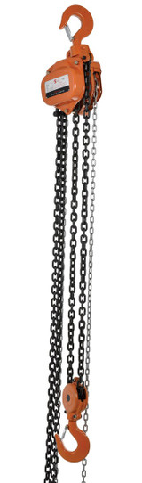 Vestil Professional Hand Chain Hoist - 15 Ft. Lift Height 10,000 lb - Orange
