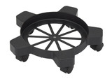 Vestil Plastic Drum Dolly for - 14-3/4 In. x 14-3/4 In. x 3-3/4 In. 5-7 Gallon Buckets 80 lb - Black