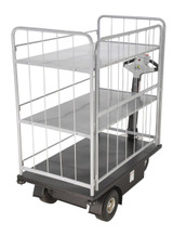 Vestil Steel Traction Drive Cart Side Load - 2 Shelf 59 In. x 28 In. x 59 In. 750 lb - Black