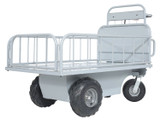 Vestil Steel Off-Road Traction Drive Cart - 500 lb Rough Terrain - Gray