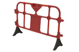Vestil Plastic Interlocking Barrier - 15-1/2 In. x 59 In. x 40 In. - Red