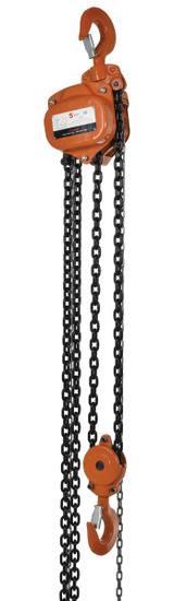 Vestil Professional Hand Chain Hoist - 20 Ft. Lift Height 10,000 lb - Orange