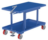 Vestil Steel High Profile Post Table - 24 In. x 42 In. 2000 lb - Blue