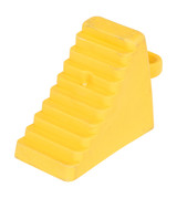Vestil Polyethylene Wheel Chock - 8-1/2 In. x 4 In. x 5-7/8 In. 7,000 lb - Yellow