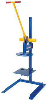 Vestil Steel Constructed Pail Lid Closing Press Machine - 2-7 Gallon 250 lb Blue / - Yellow