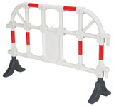 Vestil Plastic Interlocking Barrier - 15-1/2 In. x 64 In. x 40 In. - White