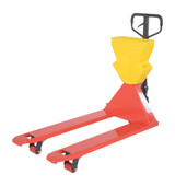 Vestil Steel/Plastic Pallet Truck - 61-3/16 In. x 27 In. x 48 In. 5500 lb Red with Yellow P-Caddy