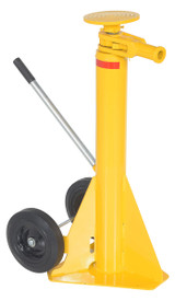 Vestil Steel Trailer Stabilizing Ratchet Jack - 27-1/4 In. x 17-5/8 In. x 39 In. 100,000 lb Static - Yellow