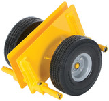 Vestil Steel Adjustable Panel Dolly With Foam Filled Wheels - 20-7/8 In. x 15 In. x 11-1/2 In. 500 lb - Yellow