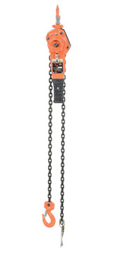 Vestil Steel Professional Lever Hoist - 5 Ft. Lift Height 1,500 lb - Orange