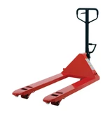 Vestil Wheel Nose Pallet Truck with Foot Pedal - 27 In. x 48 In. 5500 lb - Red