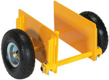 Vestil Steel Adjustable Panel Dolly With Pneumatic Wheels - 20-7/8 In. x 15 In. x 11-1/2 In. 600 lb - Yellow