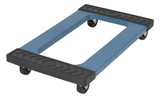 Vestil Plastic Dolly with Rubber Ends - 30 In. x 18 In. x 5-1/2 In. 1000 lb - Blue