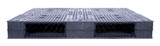 Vestil High Density Polyethylene Heavy Duty Rackable Pallet/Skid - 47-1/4 In. x 47-1/4 In. x 5-11/16 In. 3900 lb - Black