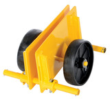 Vestil Steel Adjustable Panel Dolly With Glass Filled Nylon Casters - 19-1/4 In. x 15 In. x 10-1/2 In. 1000 lb - Yellow