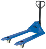 Vestil Steel Pramac Mini Hand Pallet Truck with Nylon Wheel - 62-3/16 In. x 26-3/4 In. x 48-1/2 In. 5500 lb - Blue/Black