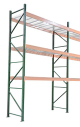 Vestil Steel Pallet Racking Frame - 10 Ft. x 42 In. 24,000 lb - Green