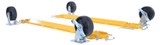 Vestil Glass Filled Nylon Caster Kit - 6 In x 2 In For Adjustable Pallet Stand Models Black / - Yellow