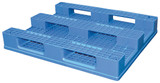 Vestil High Density Polyethylene Grated Top Rackable Pallet/Skid - 47 In. x 39-1/4 In. x 6-1/2 In. 8,800 lb Floor - Blue