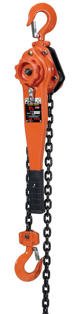 Vestil Steel Professional Lever Hoist - 20 Ft. Lift Height 3,000 lb - Orange