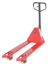 Vestil Steel Low Profile Pallet Truck - 21 In. x 48 In. 4,000 lb - Red