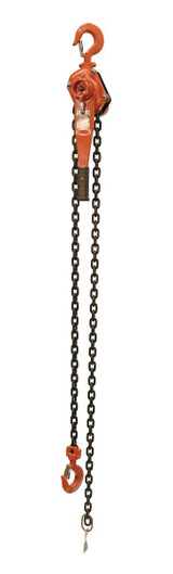 Vestil Steel Professional Lever Hoist - 10 Ft. Lift Height 6,000 lb - Orange