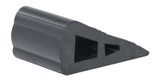 Vestil Industrial Rubber Triangular Wedge - 6-7/8 In. x 4 In. x 3 In. - Black