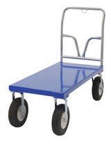 Vestil Steel Pneumatic Tire Platform Cart - 52-1/2 In. x 24 In. x 46-5/16 In. 1,500 lb - Blue
