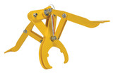 Vestil Steel Heavy Duty Pipe Grab For Steel Pipes - 27 In. x 8-3/8 In. x 18-3/4 In. 600 lb - Yellow