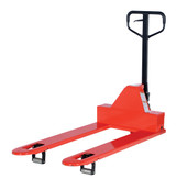 Vestil Steel Low Profile Pallet Truck - 64 In. x 27 In. x 48 In. 4000 lb - Red