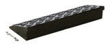Vestil Heavy Duty Rubber Corner Ramp Rectangular - 9-11/16 In. x 23-5/8 In. x 3-5/8 In. 4000 lb - Black