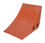 Vestil Recycled Polypropylene Plastic Wheel Chock - 10-1/4 In. x 7-1/2 In. x 7-1/2 In. - Orange