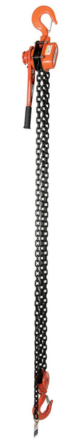 Vestil Steel Professional Lever Hoist - 10 Ft. Lift Height 12,000 lb - Orange