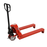 Vestil Steel Heavy Duty Wheel Nose Pallet Truck - 63 In. x 27 In. x 42 In. 5000 lb - Red