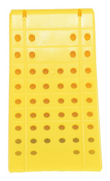 Vestil Plastic Large Wheel Chock - 18-1/2 In. x 7-1/4 In. x 9 In. - Yellow