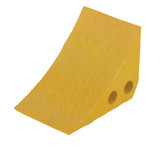 Vestil Recycled Polypropylene Plastic Wheel Chock - 10-1/4 In. x 7-1/2 In. x 7-1/2 In. - Yellow