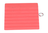 Vestil Rubber Wheel Chock with Eye Bolt - 9 In. - Red