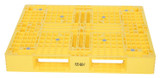 Vestil High Density Polyethylene Pallet - 39-3/8 In. x 47-3/8 In. x 6 In. 8000 lb - Yellow