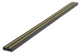 Vestil Rubber PVC Edge Guard - 2-3/8 In. x 3/4 In. Slot Black / - Yellow