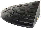 Vestil Heavy Duty Rubber Corner Ramp - 9-11/16 In. x 9-11/16 In. x 3-5/8 In. 4000 lb - Black