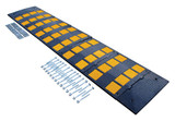 Vestil Rubber Speed Hump Concrete Hardware - 110-3/4 In. x 23-1/2 In. x 1-5/8 In. 40000 lb Black / - Yellow