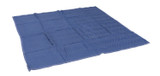 Vestil Polyester/Non-Woven Cotton Heavy Duty Quilted Moving Pads - 80 In. x 72 In. x 1 In. 12 Pack - Blue