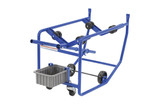 Vestil Steel Revolving Drum Cart - 66-3/4 In. x 18-7/8 In. x 26-3/4 In. 1000 lb - Blue