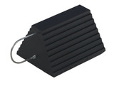 Vestil Molded Rubber Wheel Chock U Handle - 8 In. x 11 In. x 6 In. - Black