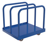 Vestil Steel Heavy Duty Panel Cart With Poly On Steel Casters - 36 In. x 30 In. x 34 In. 4000 lb - Blue
